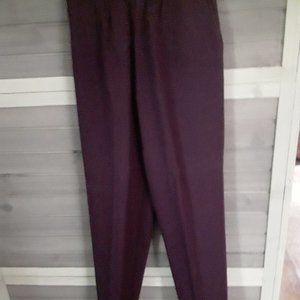Alfred Dunner Dress Pants - Burgundy Color - Size 6P